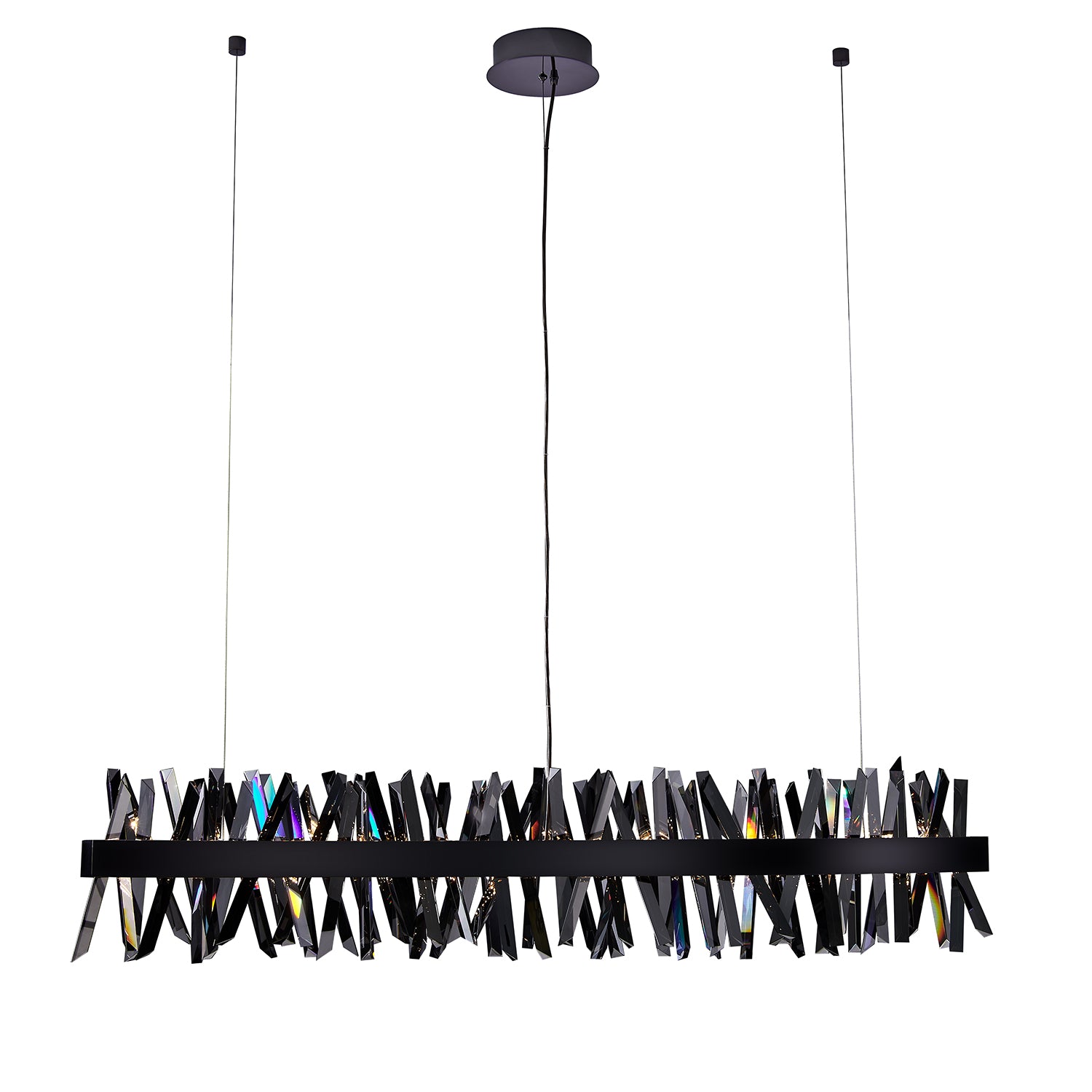 13.5'' Glacier 1 Light Black Nickel Linear Pendant