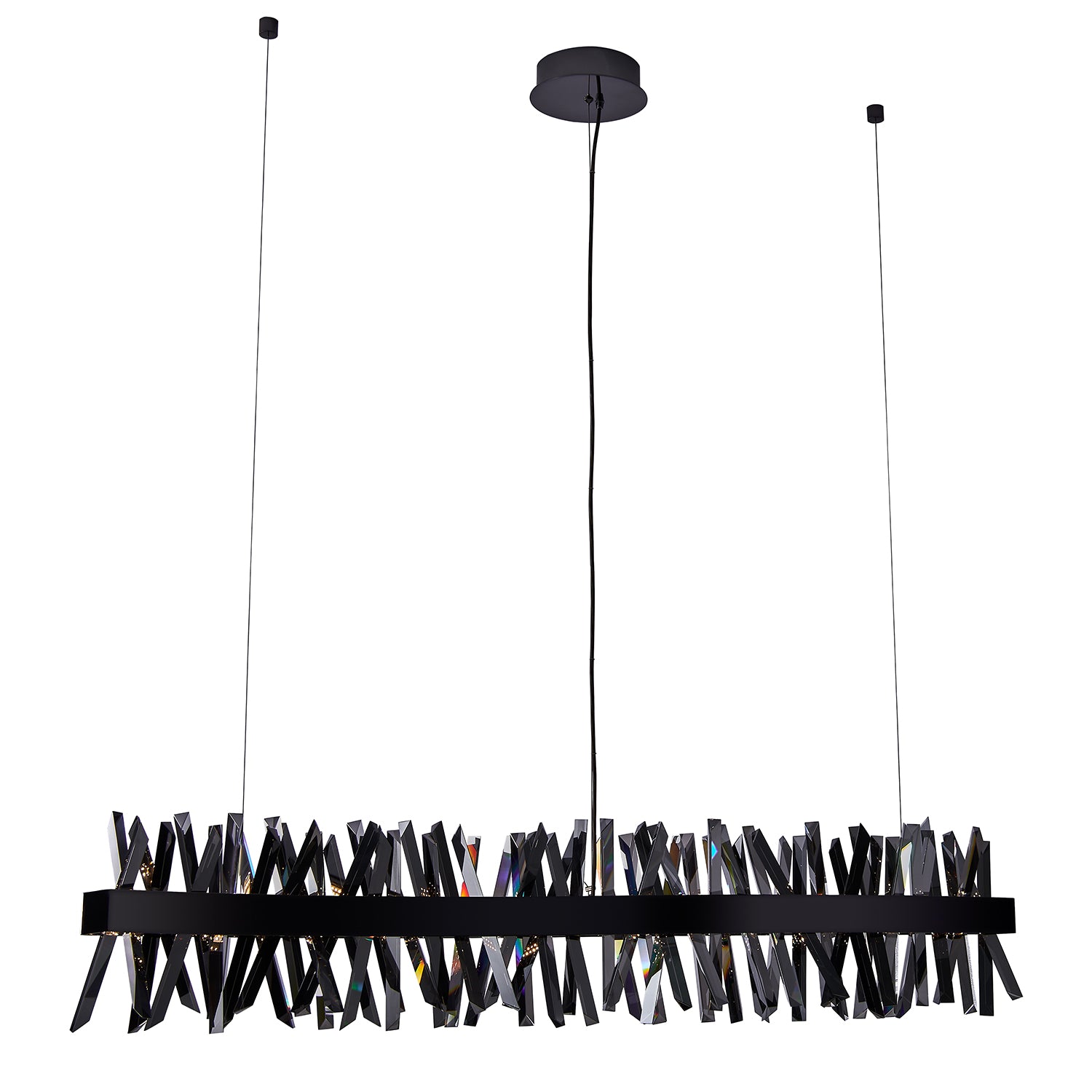 13.5'' Glacier 1 Light Black Nickel Linear Pendant
