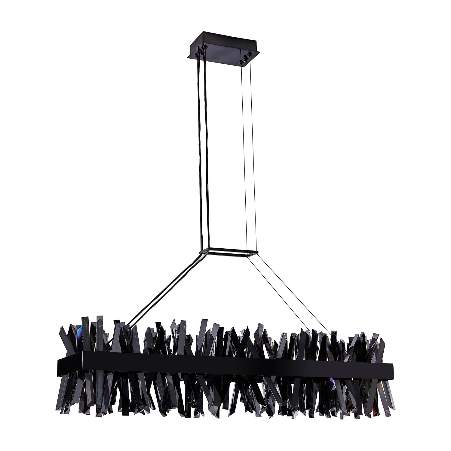 13.5'' Glacier 1 Light Black Nickel Linear Pendant