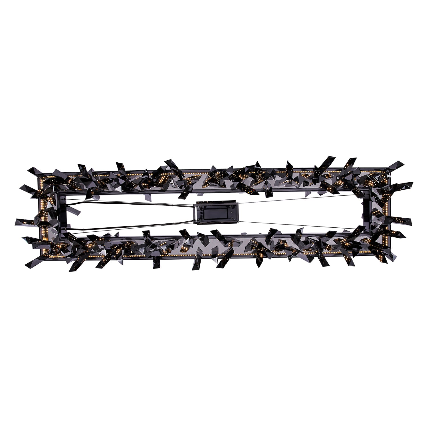 13.5'' Glacier 1 Light Black Nickel Linear Pendant