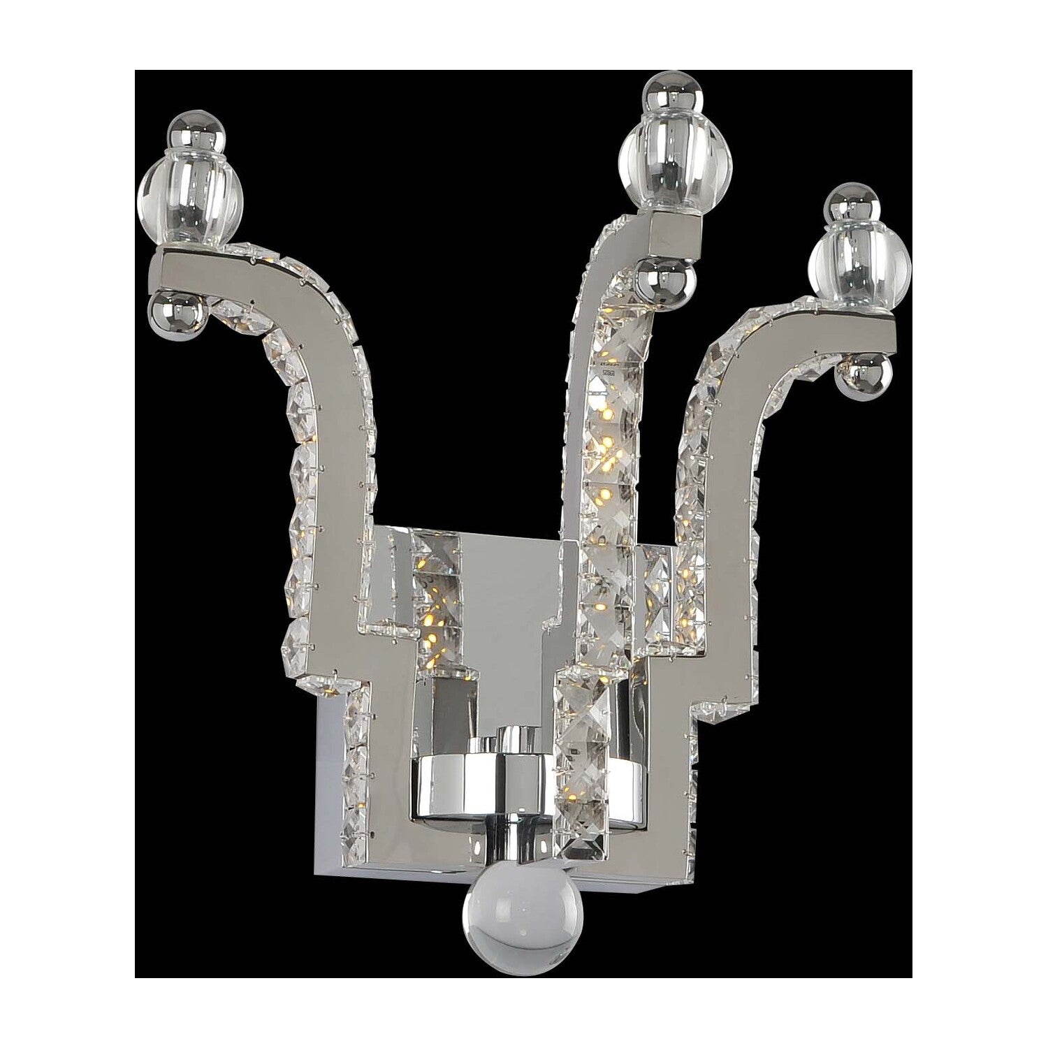 11'' Cambria 3 Light Chrome Wall Sconce