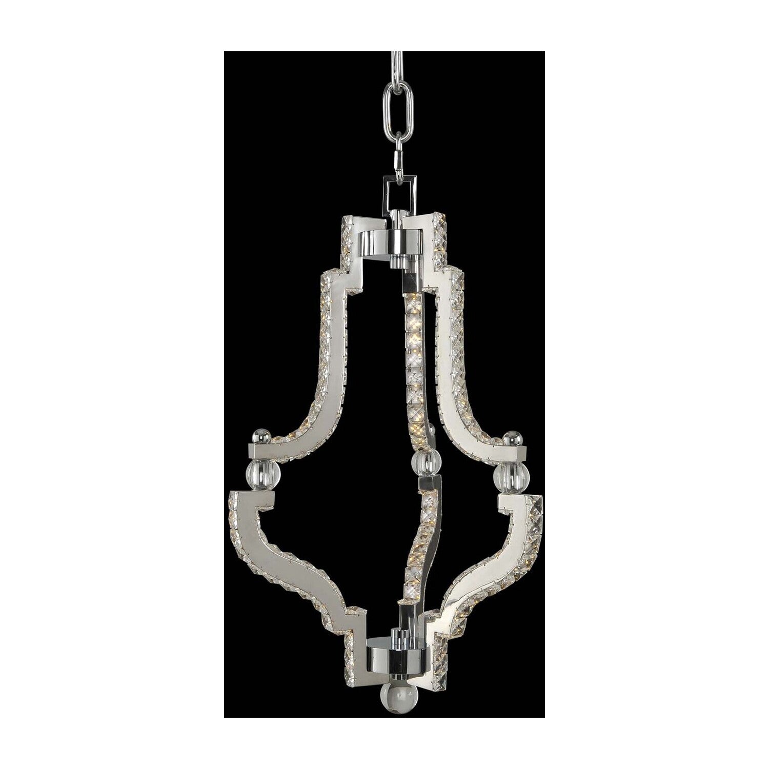 70'' Cambria 1 Light Chrome Pendant