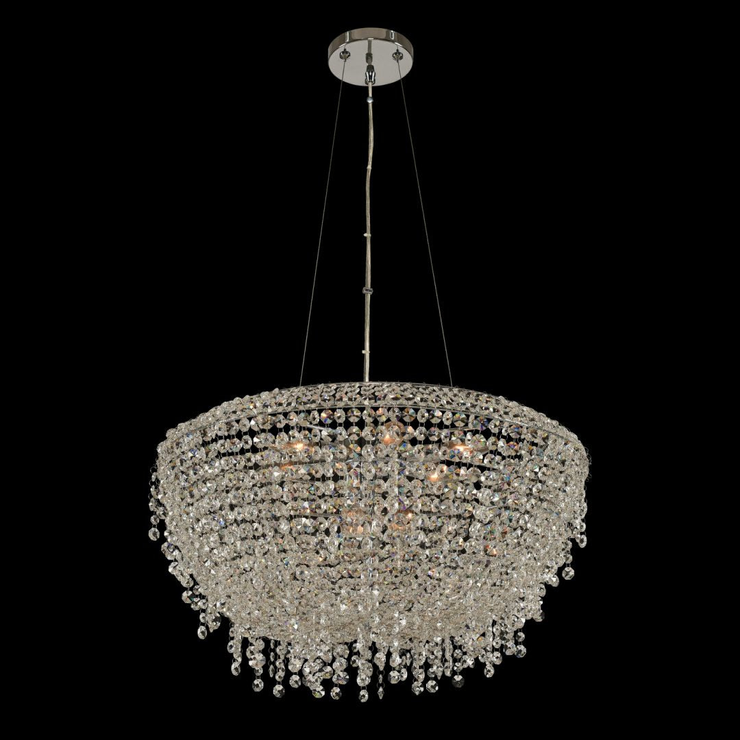 13'' Massimo 9 Light Chrome Chandelier