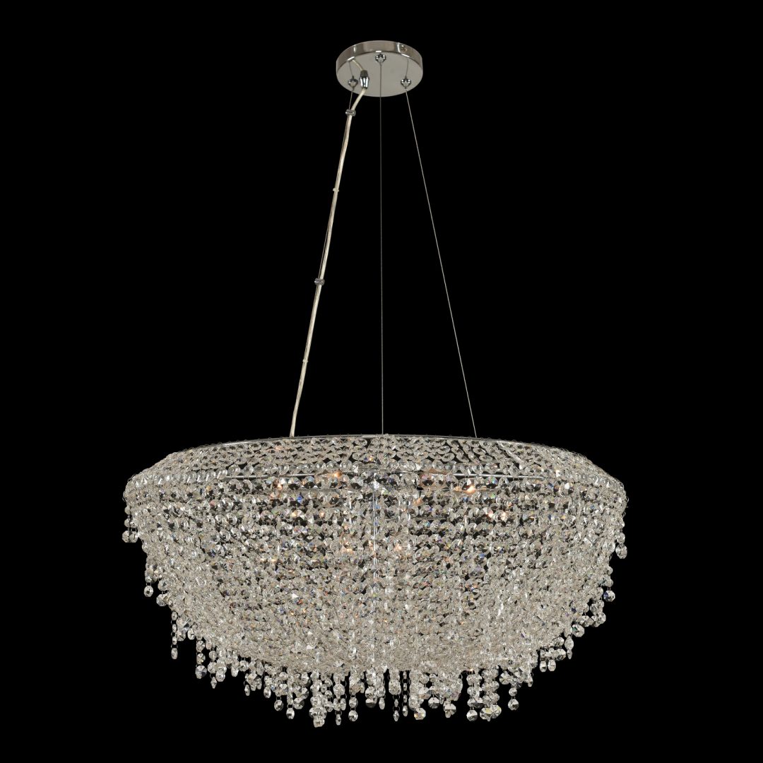 15'' Massimo 9 Light Chrome Chandelier