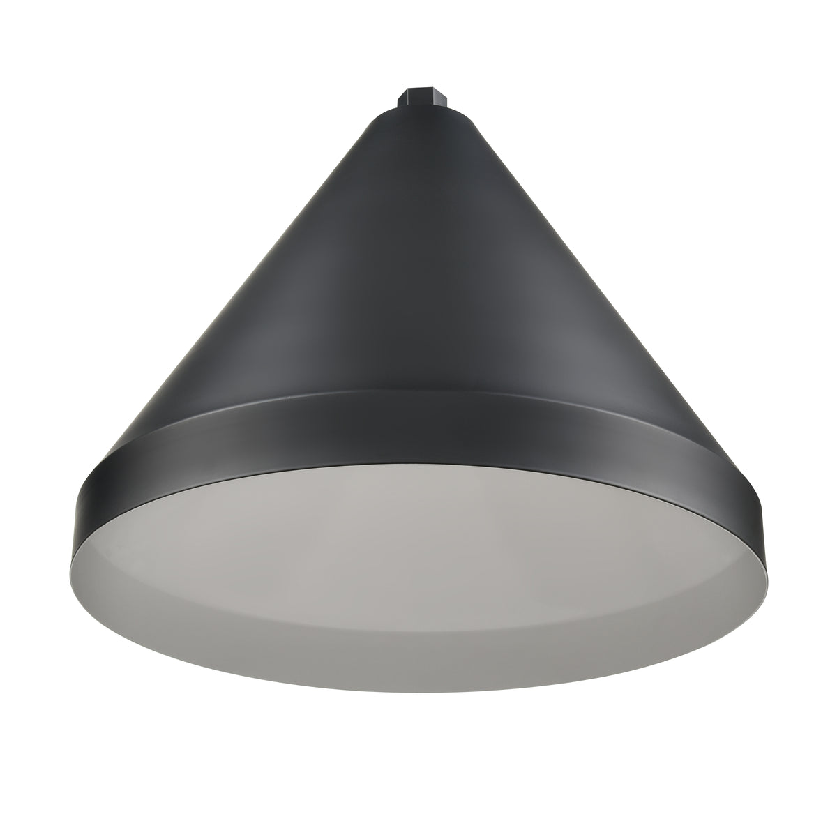 17'' Satin Black Aluminum R Series Cone Shade