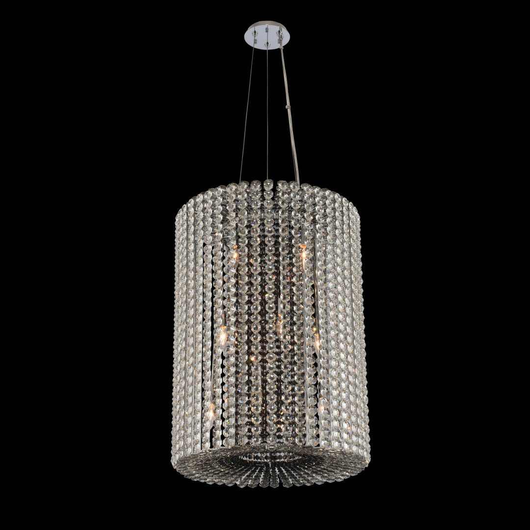 31'' Anello 12 Light Chrome Chandelier