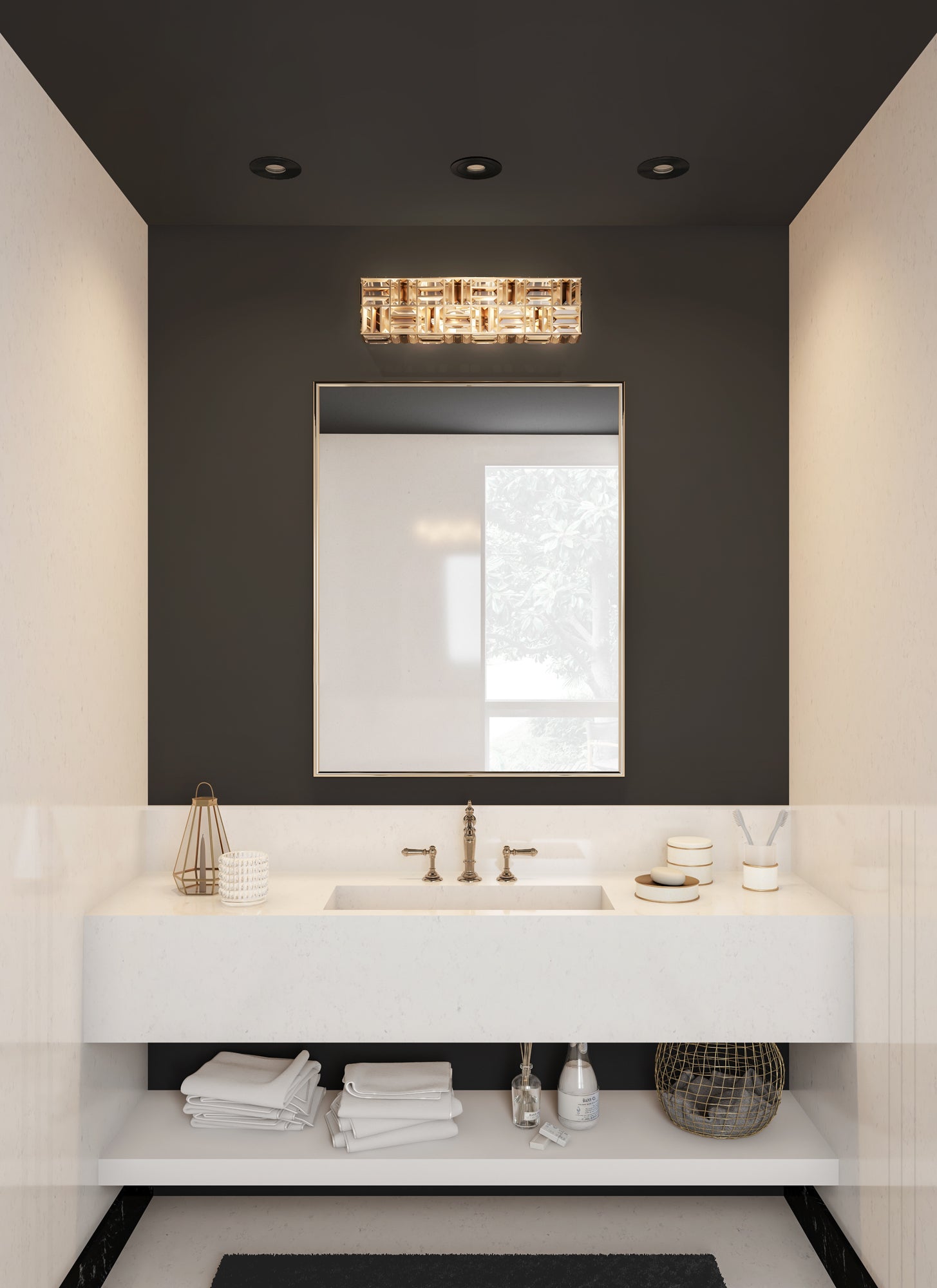 20'' Modello 6 Light Chrome Vanity Light