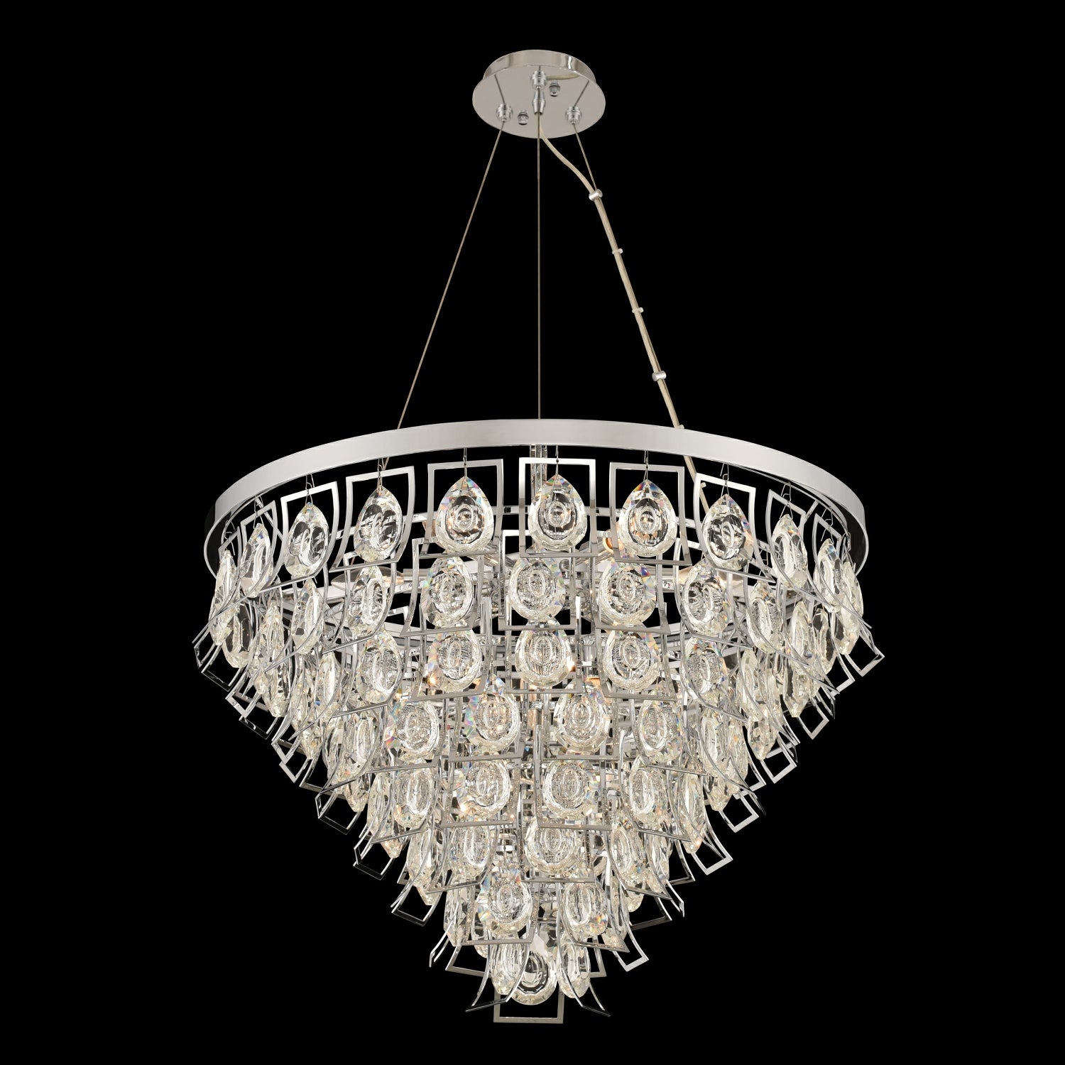 20'' Carmella 9 Light Chrome Chandelier
