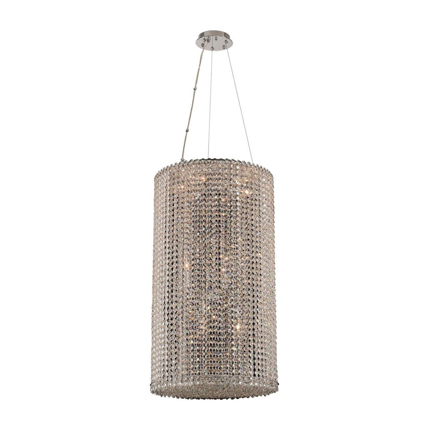 32'' Torre 12 Light Chrome Chandelier