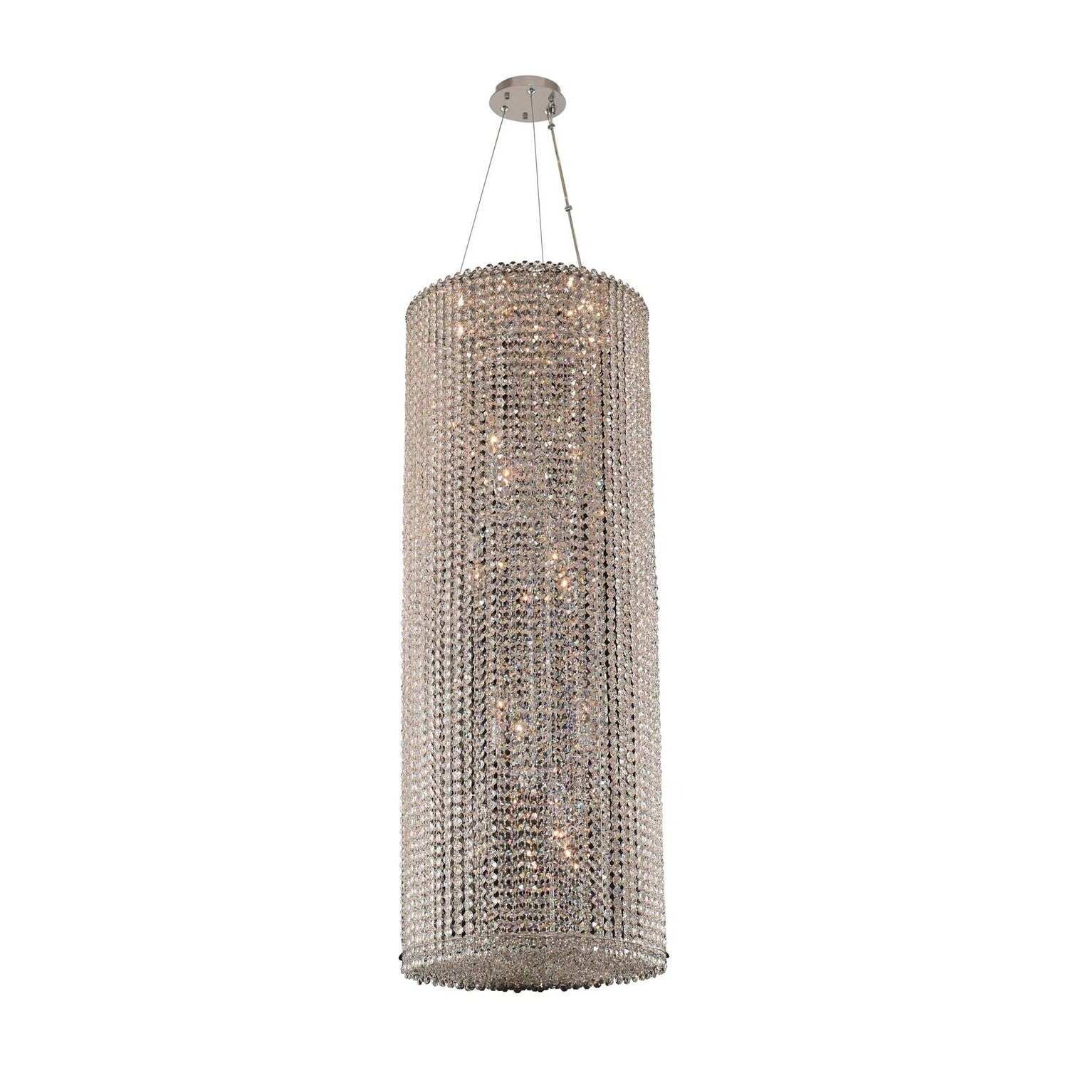 49'' Torre 18 Light Chrome Chandelier