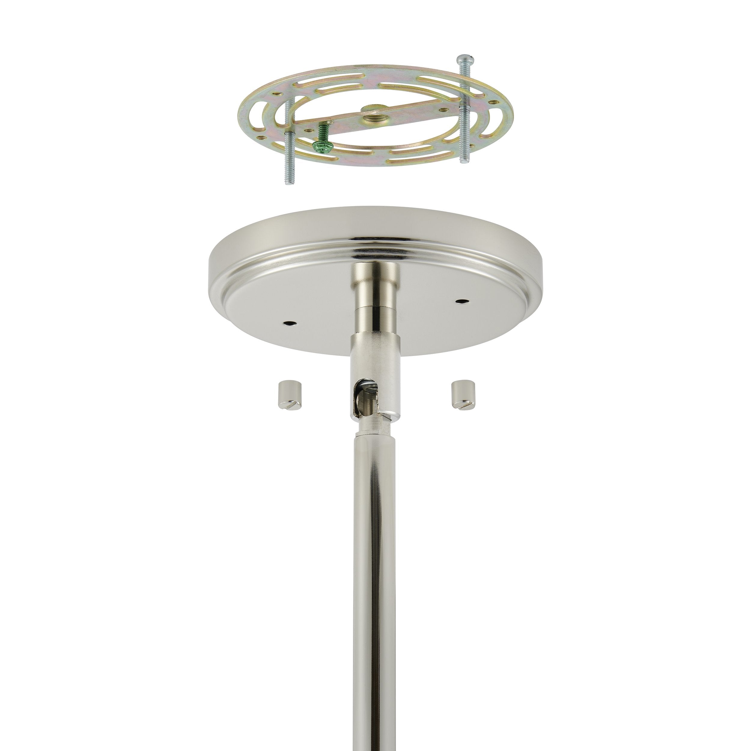 Helena 42-inch 6-light Polished Nickel Chandelier with Clear Acrylic Shades