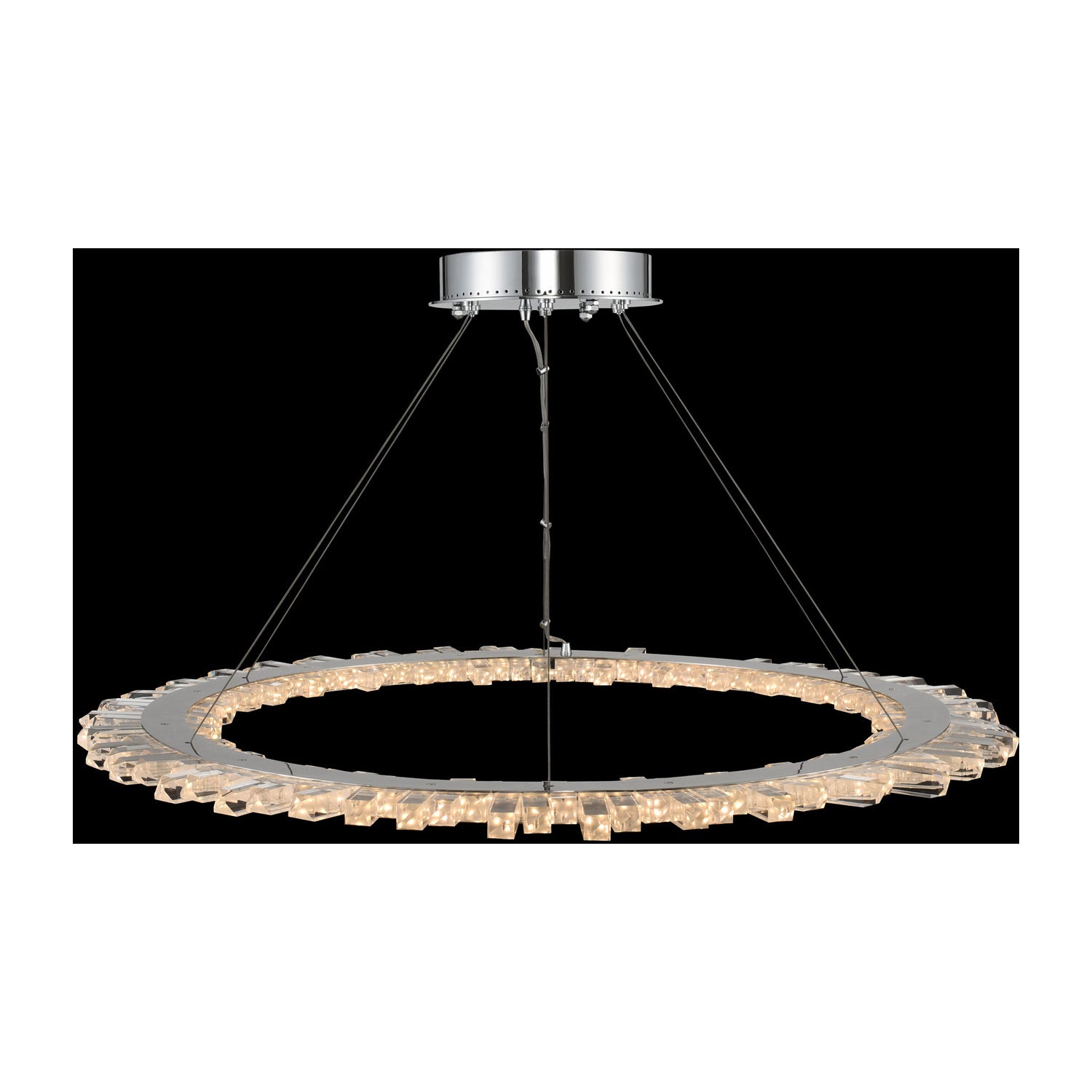 20'' Quasar 1 Light Chrome Chandelier
