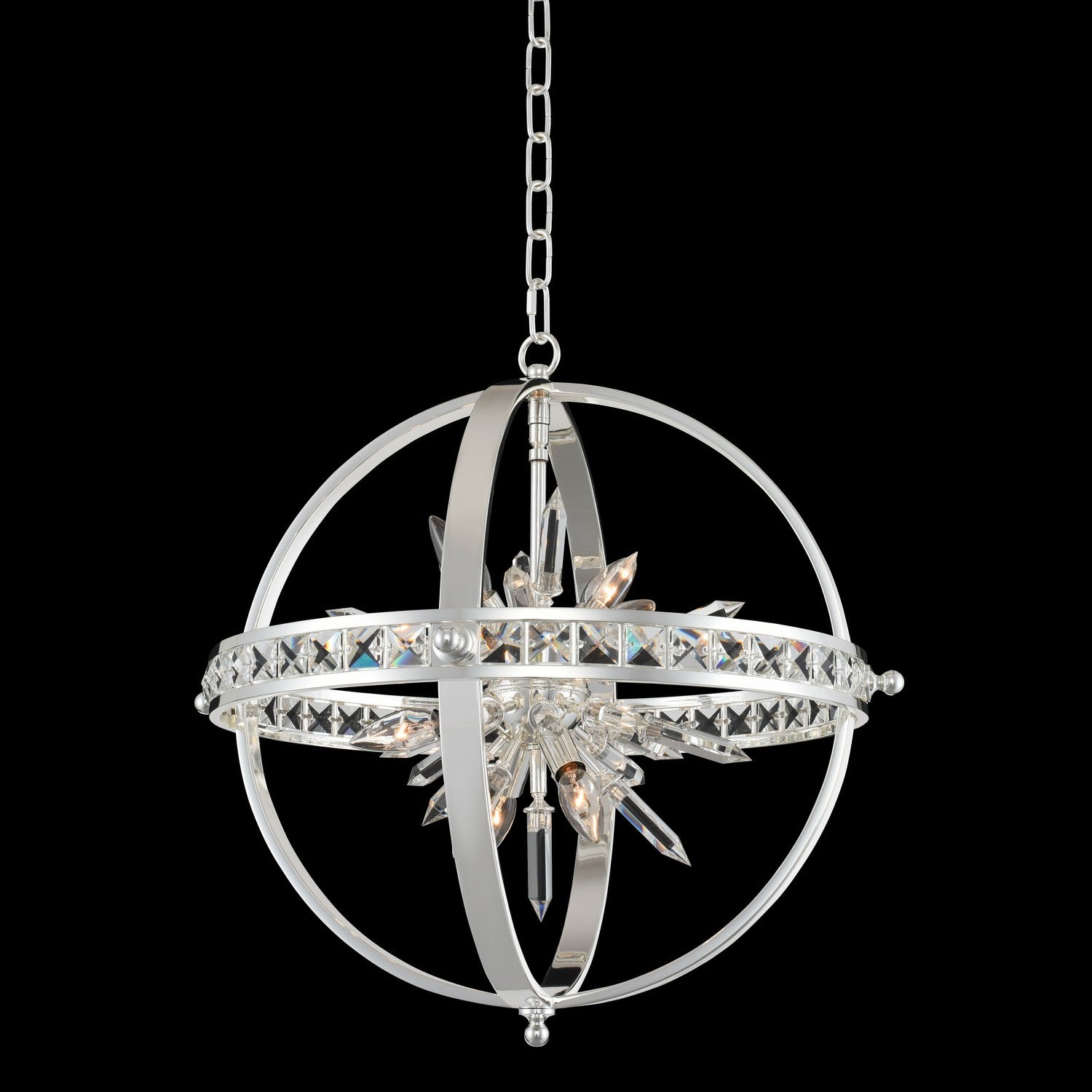 22.5'' Angelo 6 Light Silver Chandelier