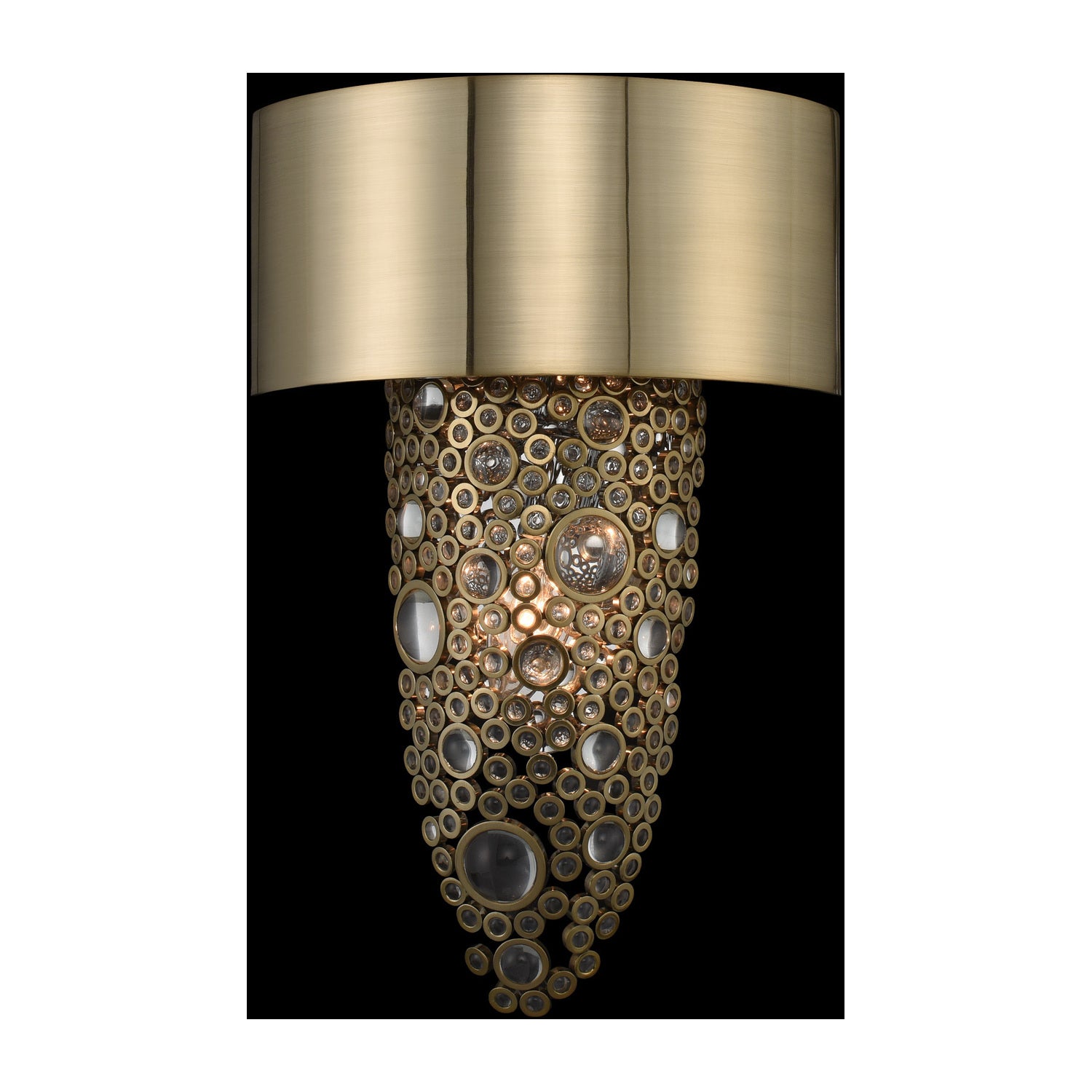 11'' Ciottolo 2 Light Brushed Champagne Gold Wall Sconce
