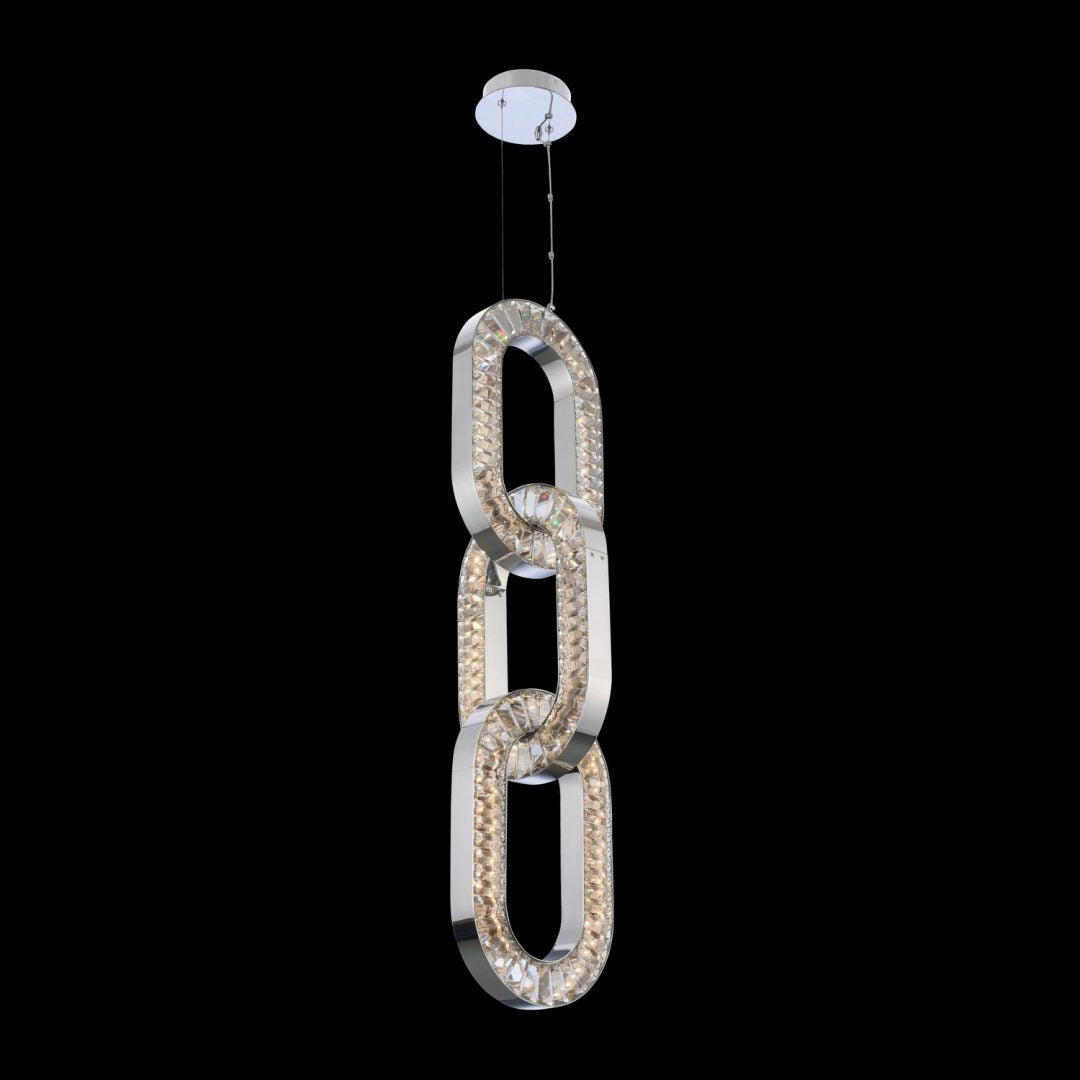 48'' Catena 1 Light Chrome Chandelier