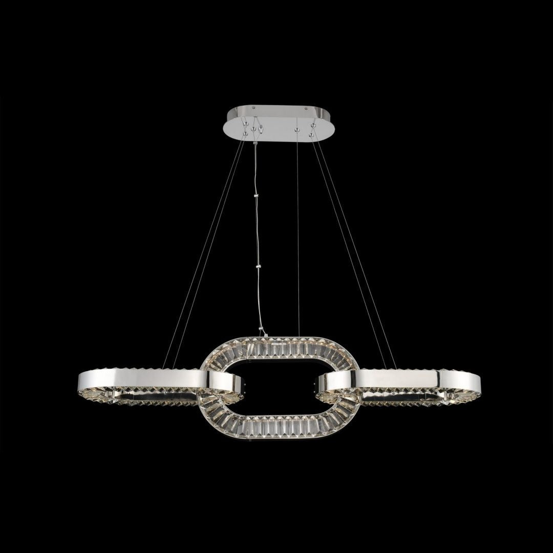 20'' Catena 1 Light Chrome Linear Pendant