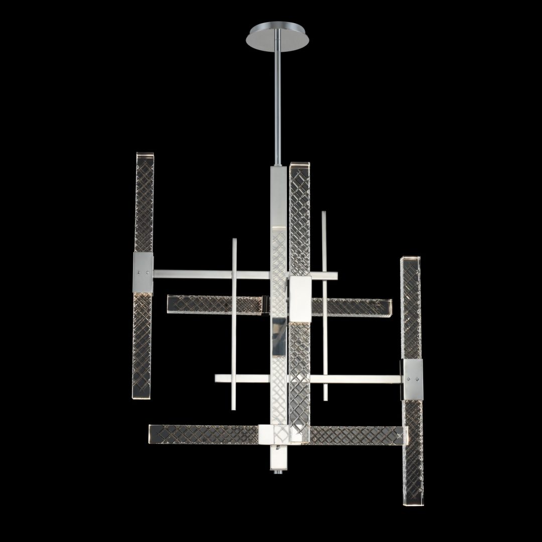 31'' Apollo 1 Light Chrome Chandelier