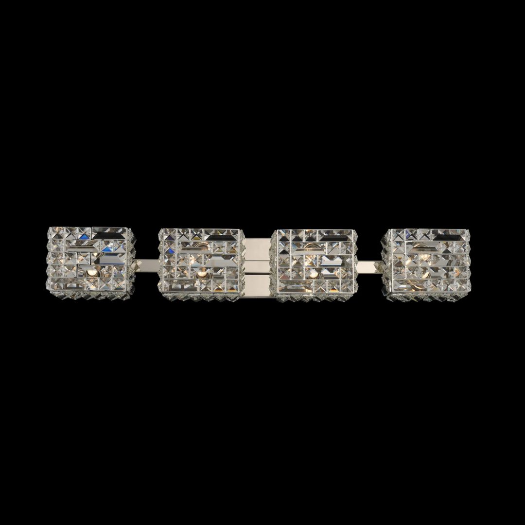 31'' Marazzi 4 Light Polished Nickel Vanity Light
