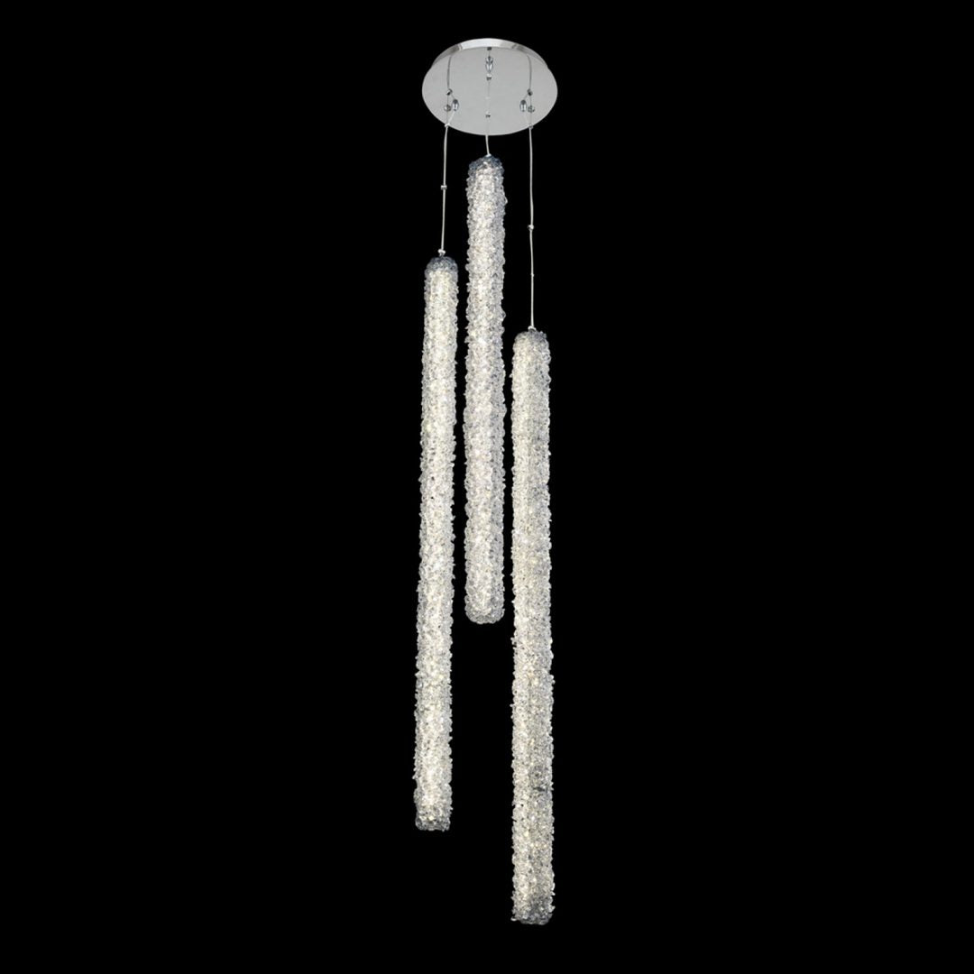 46'' Lina 3 Light Chrome Multi-Pendant