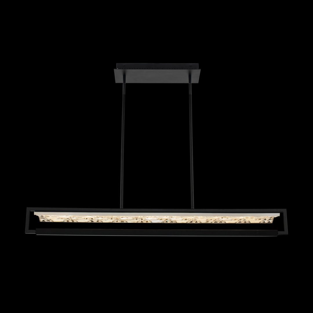13'' Capuccio 1 Light Matte Black (fluorocarbon) Linear Pendant