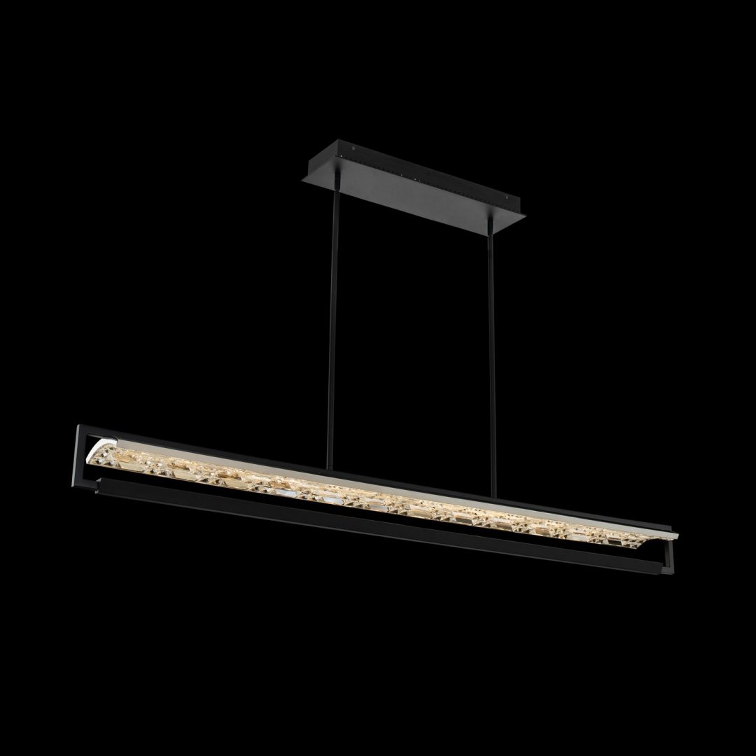 13'' Capuccio 1 Light Matte Black (fluorocarbon) Linear Pendant