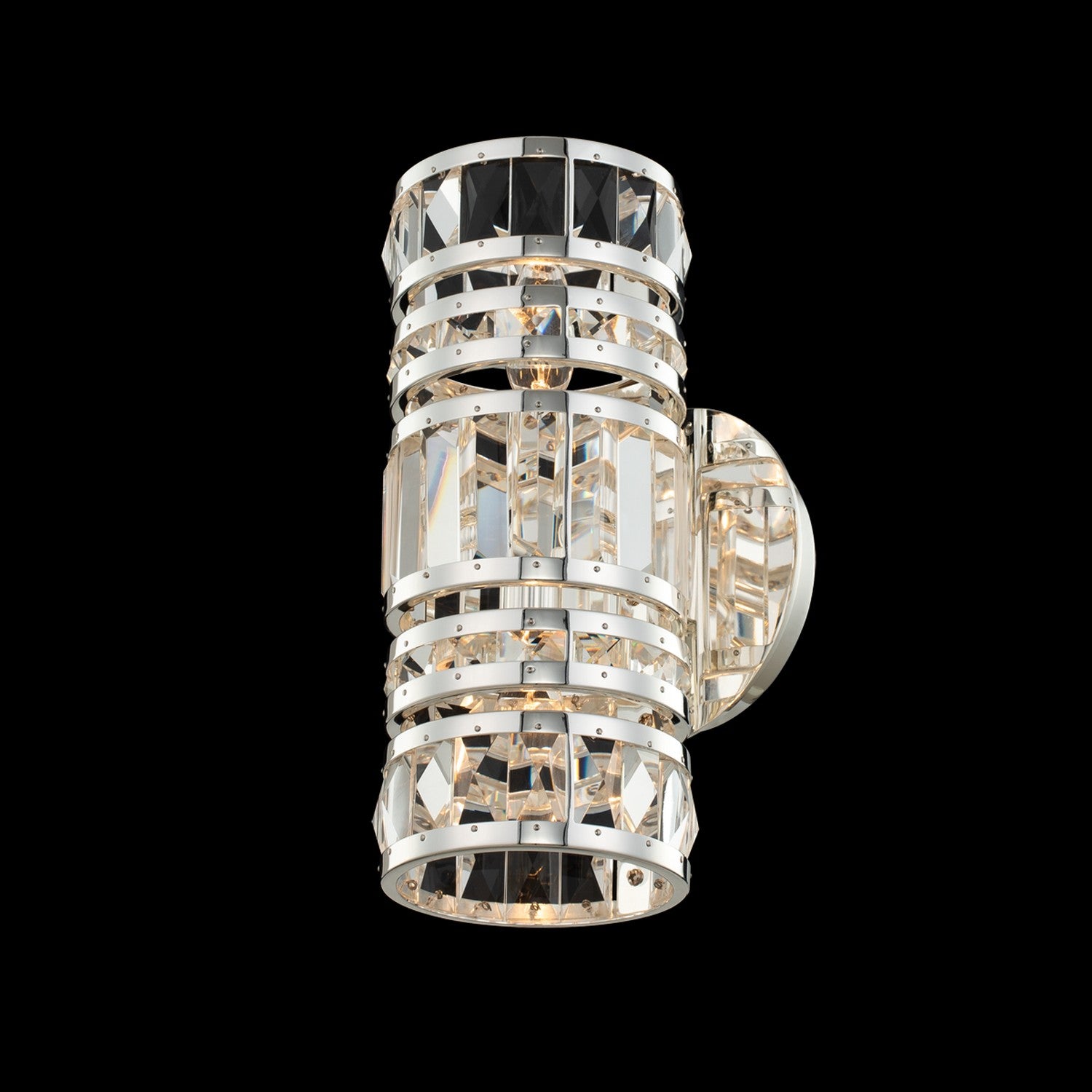 6'' Strato 2 Light Silver Wall Sconce