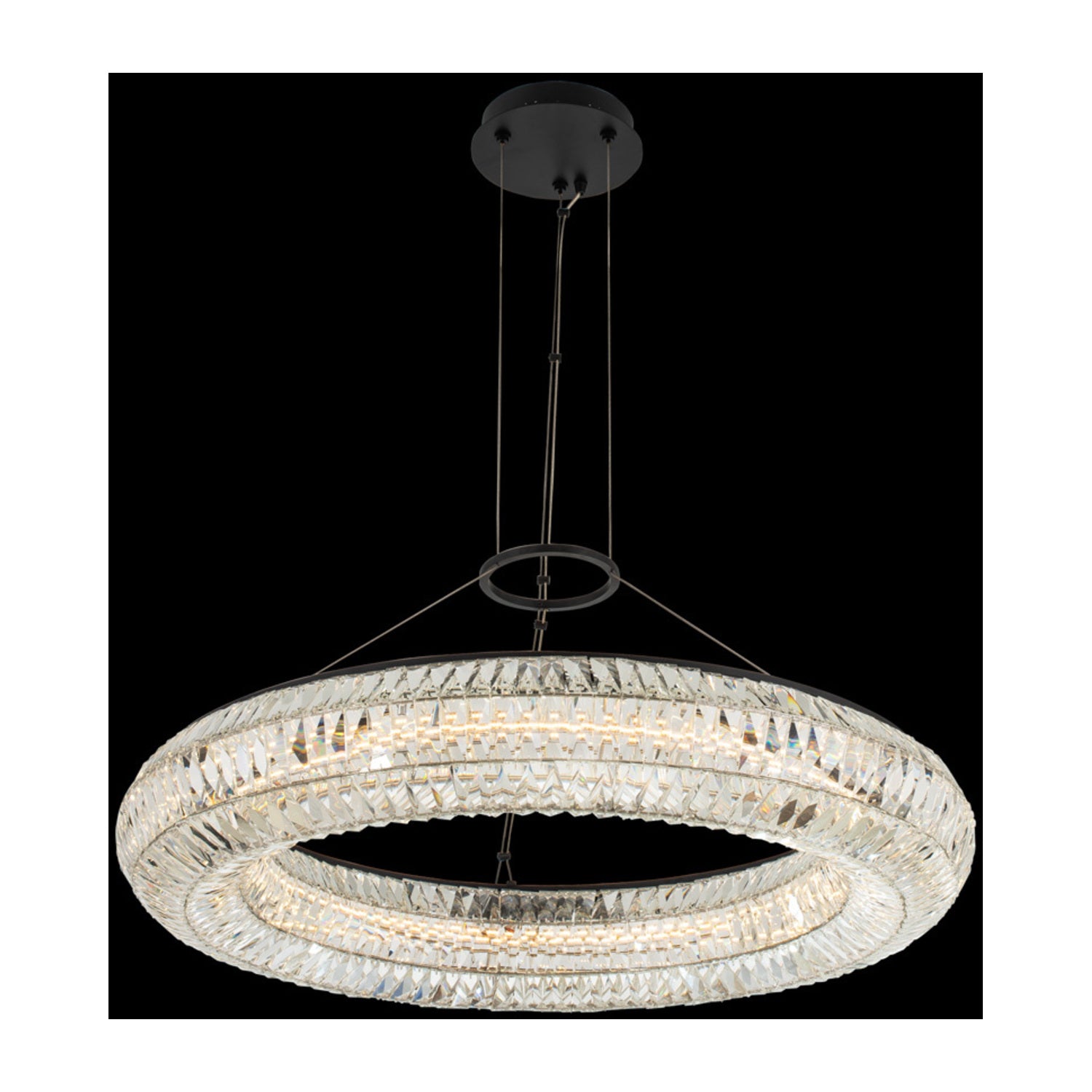 5.5'' Tamburo 1 Light Matte Black (fluorocarbon) Chandelier