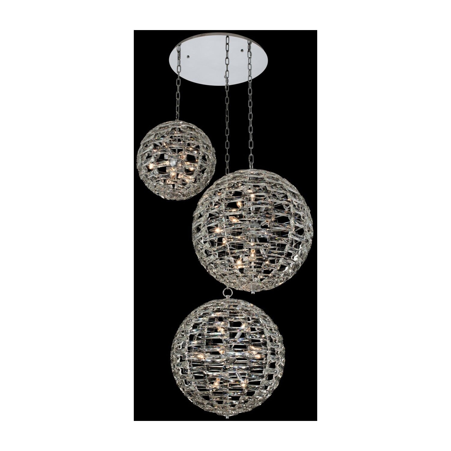39'' Alta 48 Light Chrome Multi-Pendant