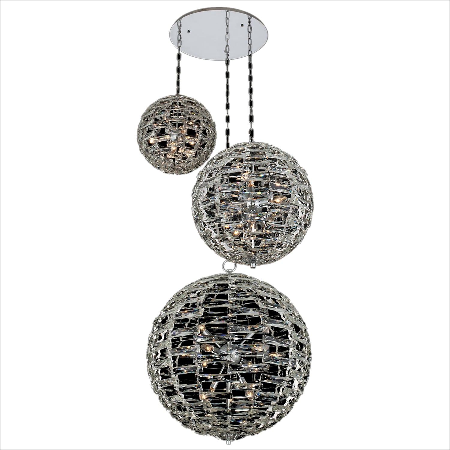 Alta 37 Light Chrome Multi-Pendant