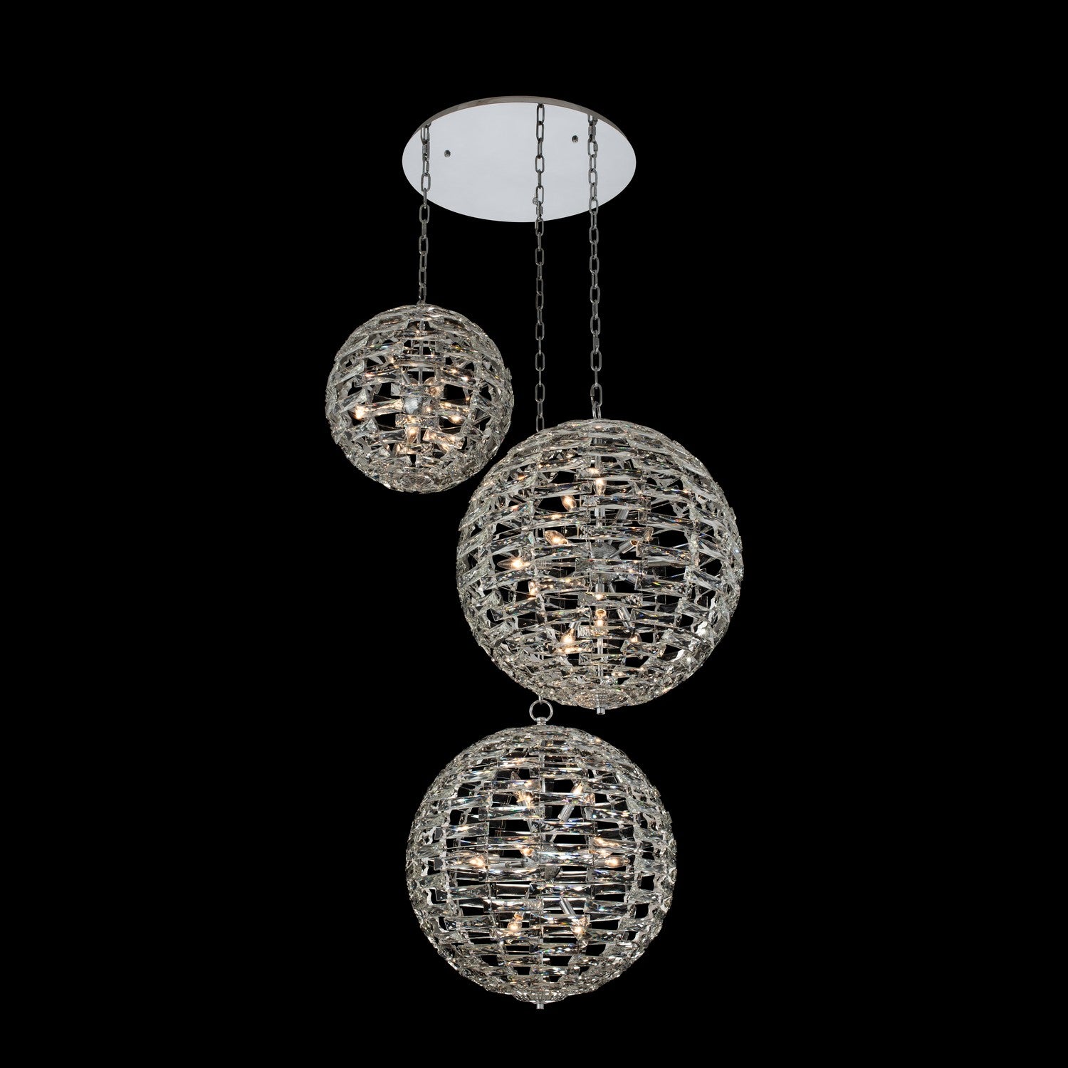 Alta 36 Light Chrome Multi-Pendant