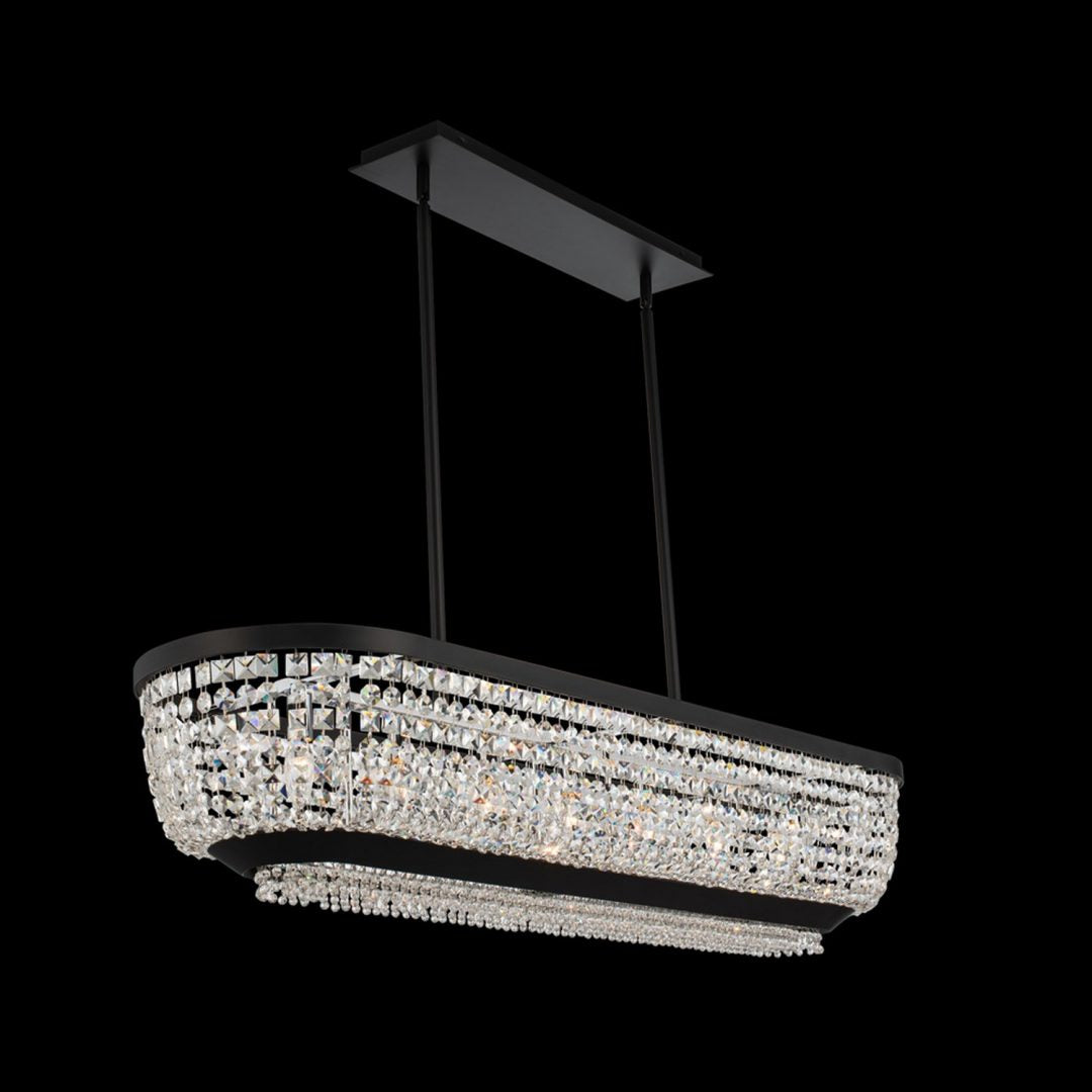 9.5'' Terzo 7 Light Matte Black (fluorocarbon) Linear Pendant