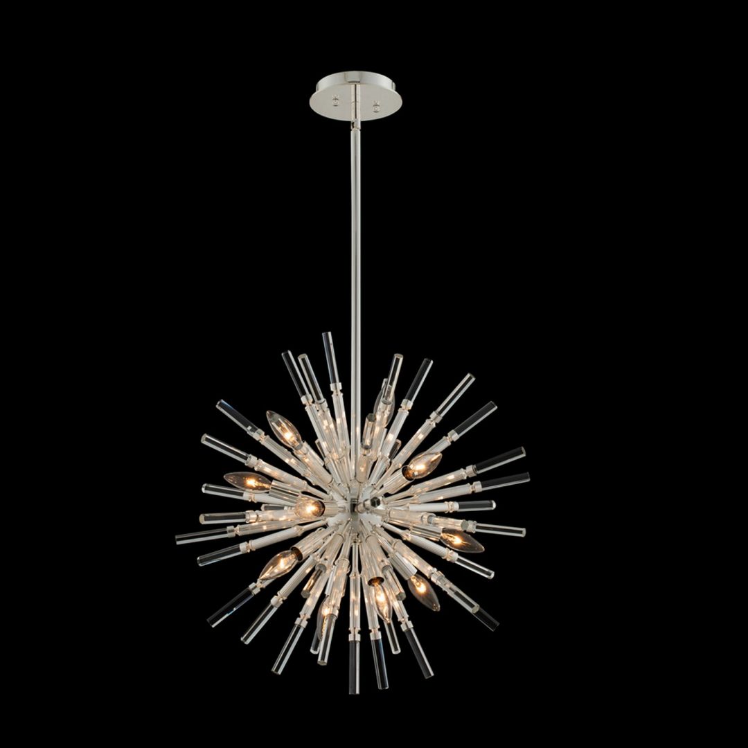 28'' Sprazzo 14 Light Silver Chandelier