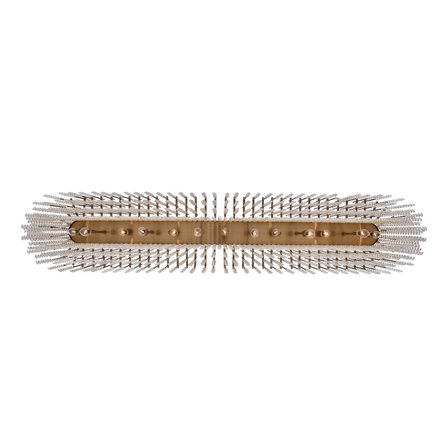 20'' Estrella 13 Light Brushed Champagne Gold Linear Pendant