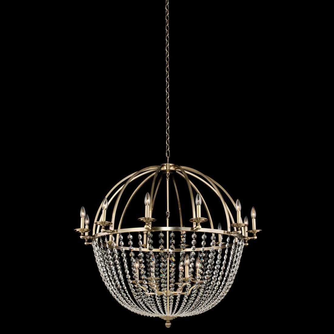 40.5'' Pendolo 18 Light Brushed Champagne Gold Chandelier