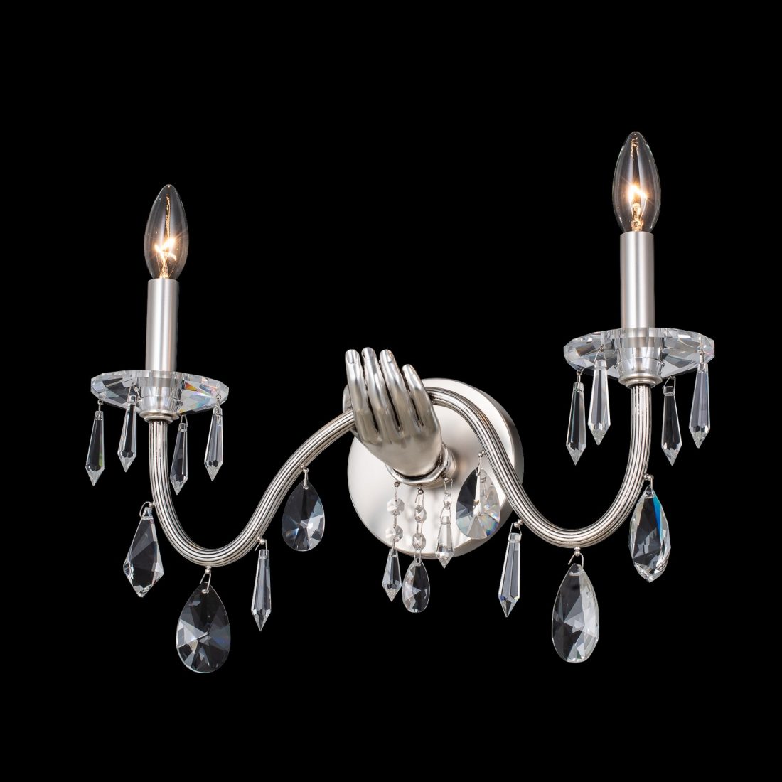 18'' Venere 2 Light Pewter Wall Sconce
