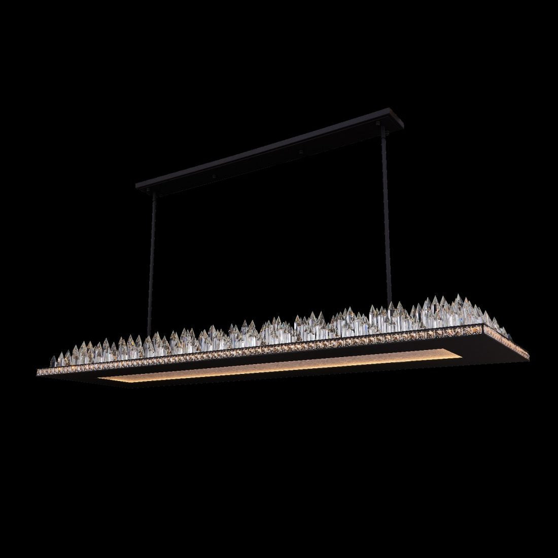 5'' Orizzonte 1 Light Matte Black (fluorocarbon) Linear Pendant
