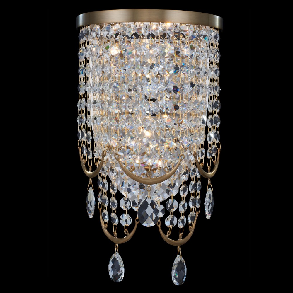 10'' Vezzo 2 Light Winter Brass Wall Sconce