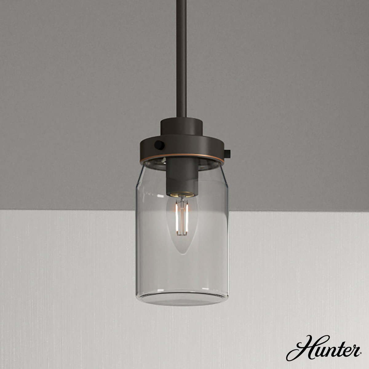 Devon Park 4.5-inch 1-light Onyx Bengal Pendant with Clear Glass