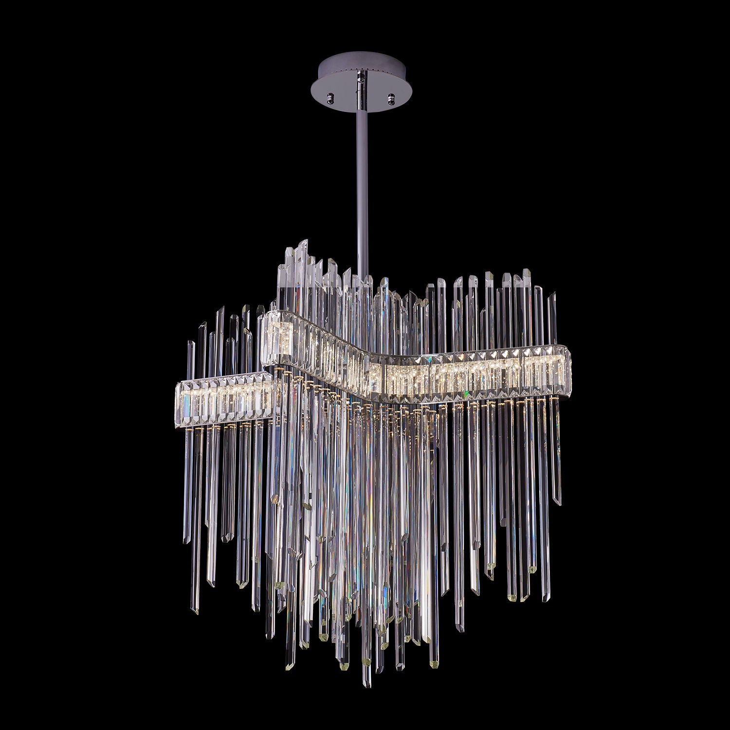 42'' Piovere 1 Light Chrome Chandelier