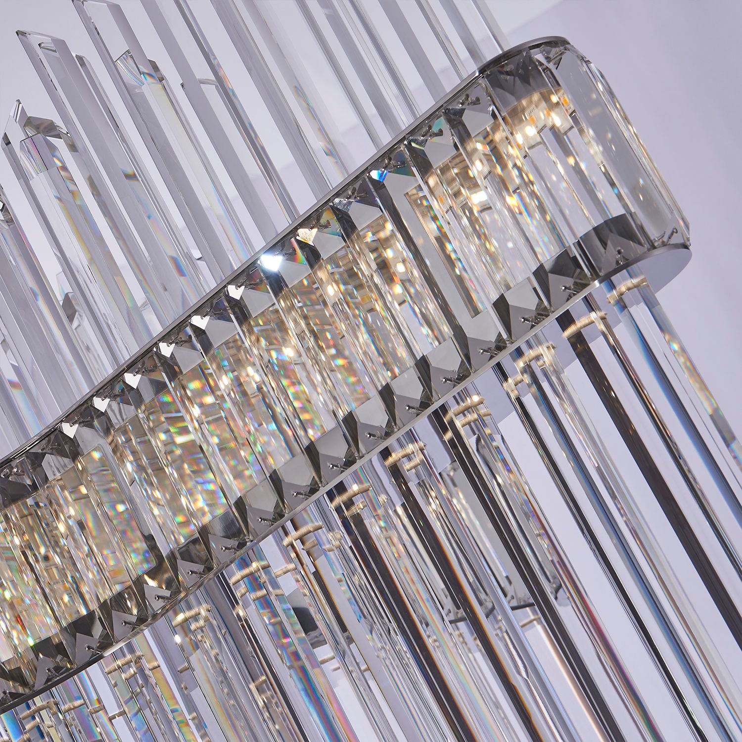 42'' Piovere 1 Light Chrome Chandelier