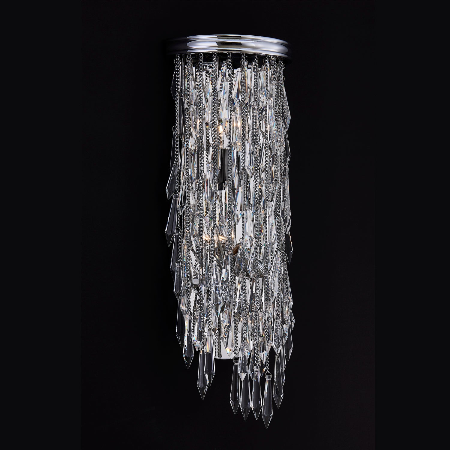 8'' Frangia 3 Light Chrome Wall Sconce