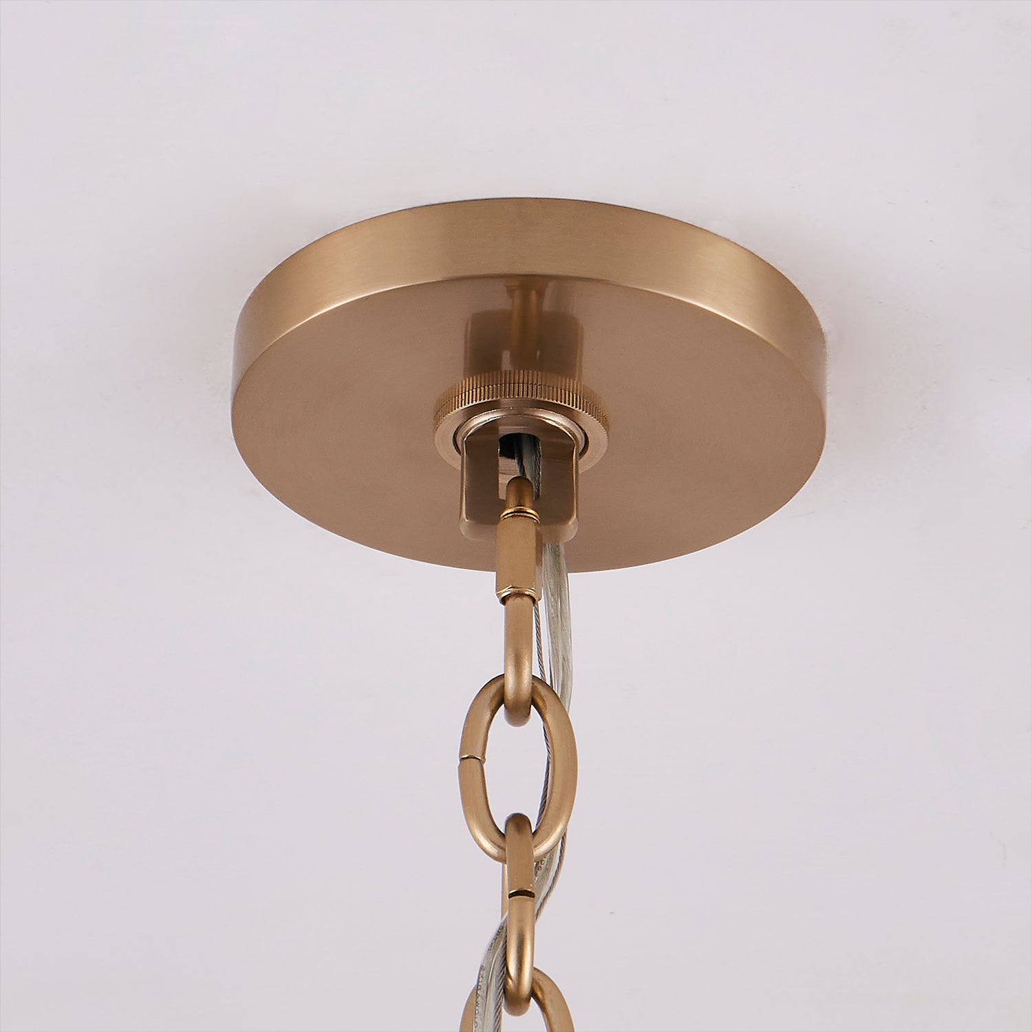 50'' Frangia 18 Light Brushed Champagne Gold Chandelier