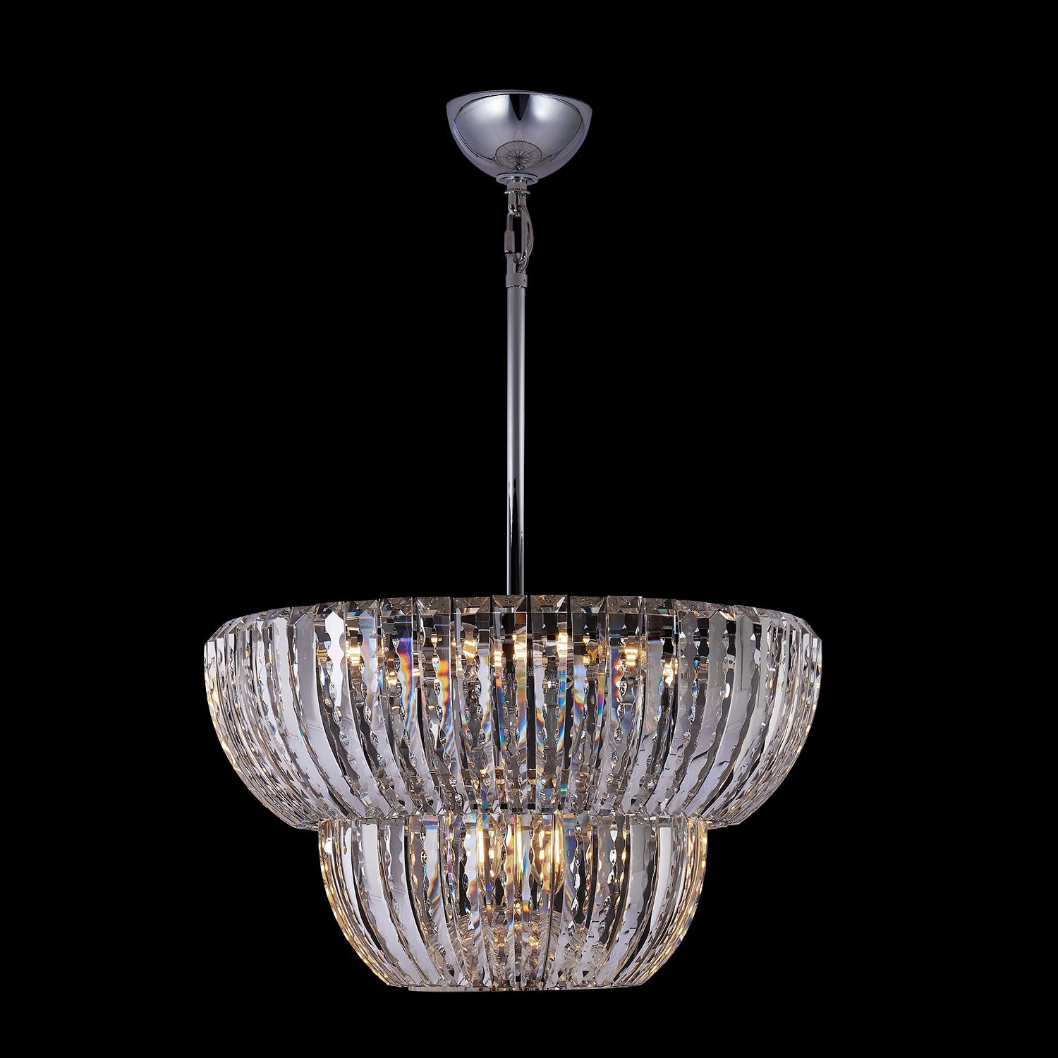25'' Fontana 9 Light Chrome Pendant