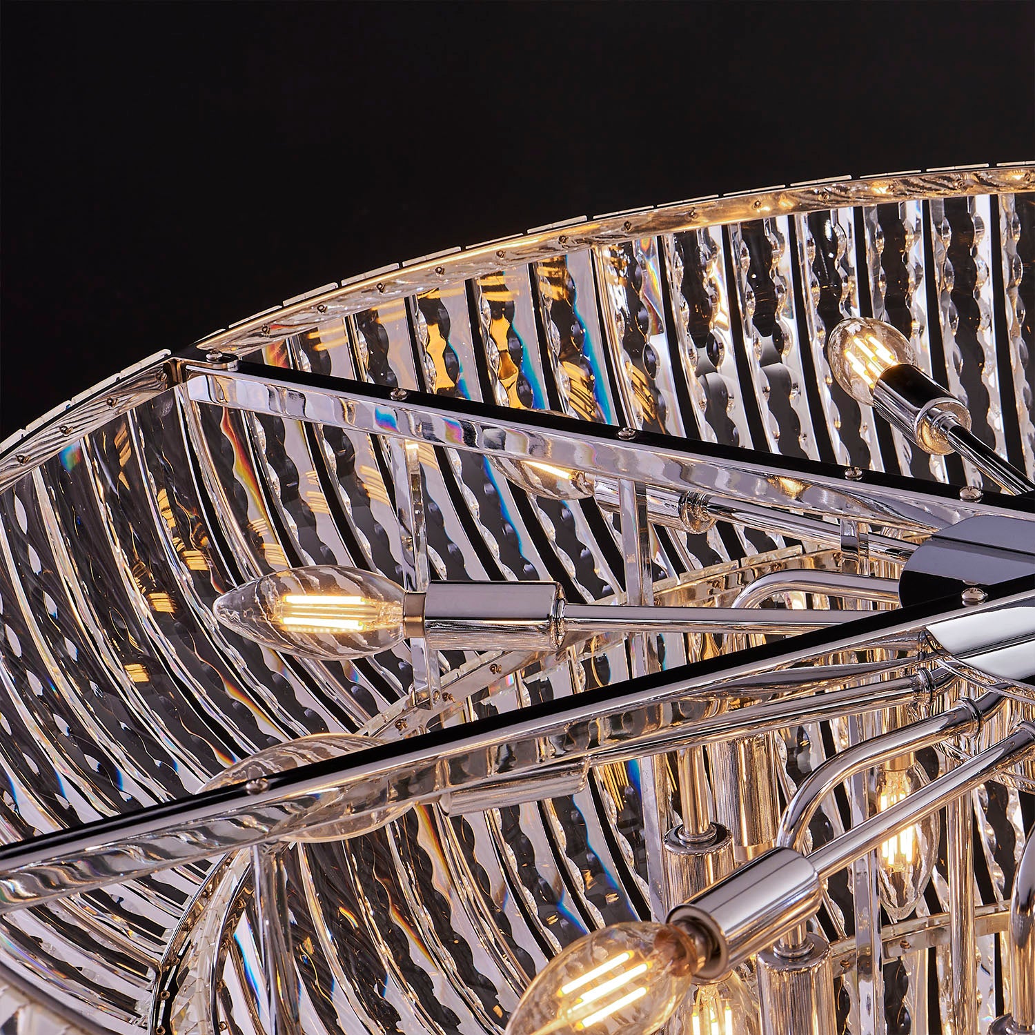 37'' Fontana 30 Light Chrome Chandelier