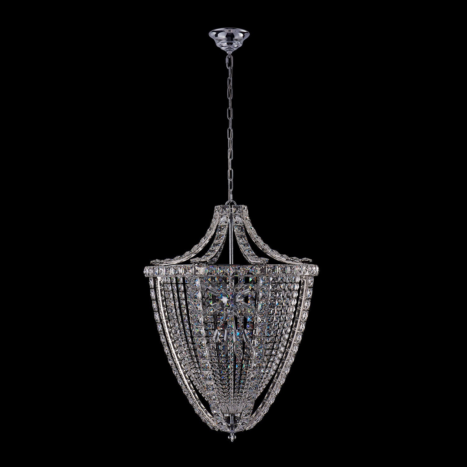 37'' Scudo 20 Light Chrome Chandelier