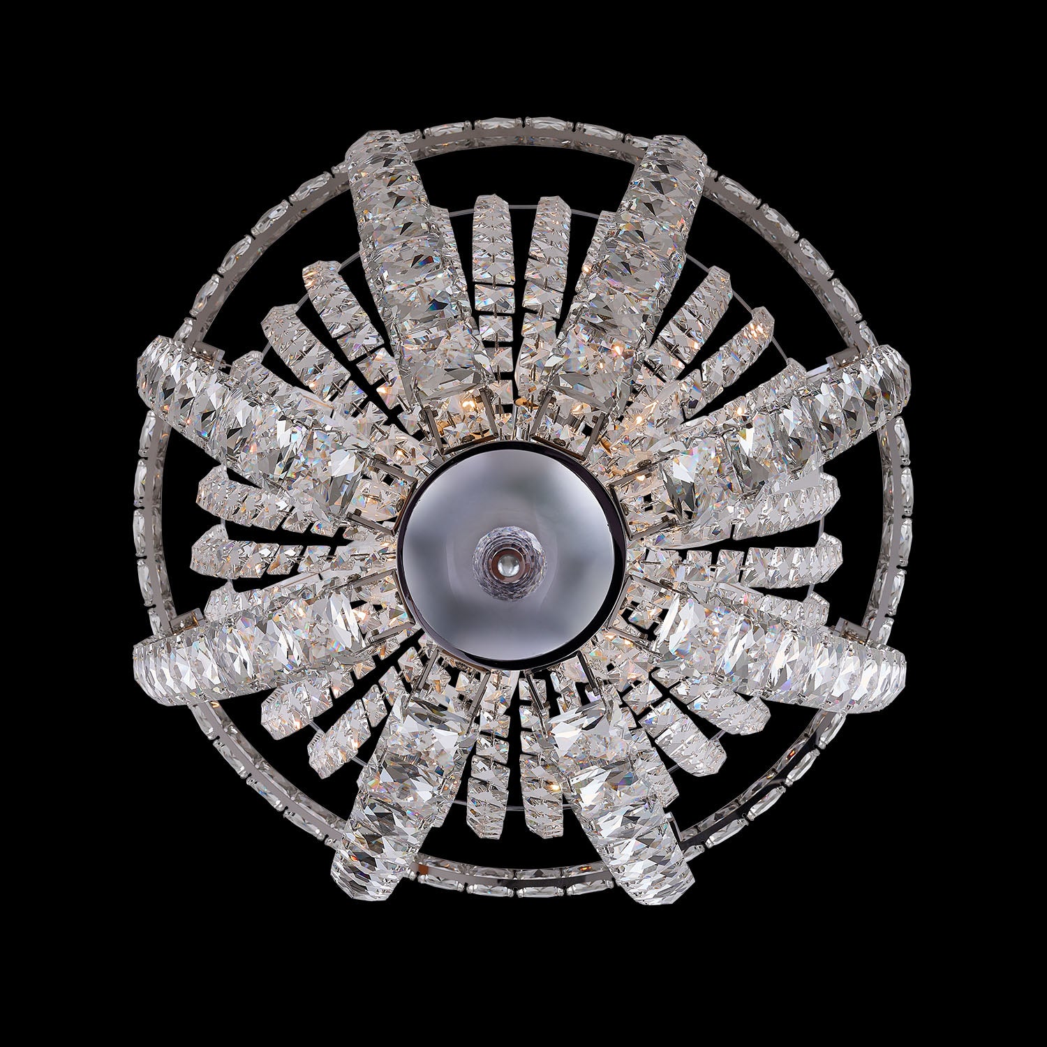 37'' Scudo 20 Light Chrome Chandelier