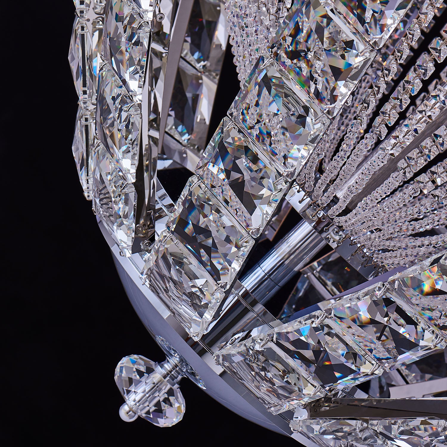 99'' Scudo 72 Light Chrome Chandelier