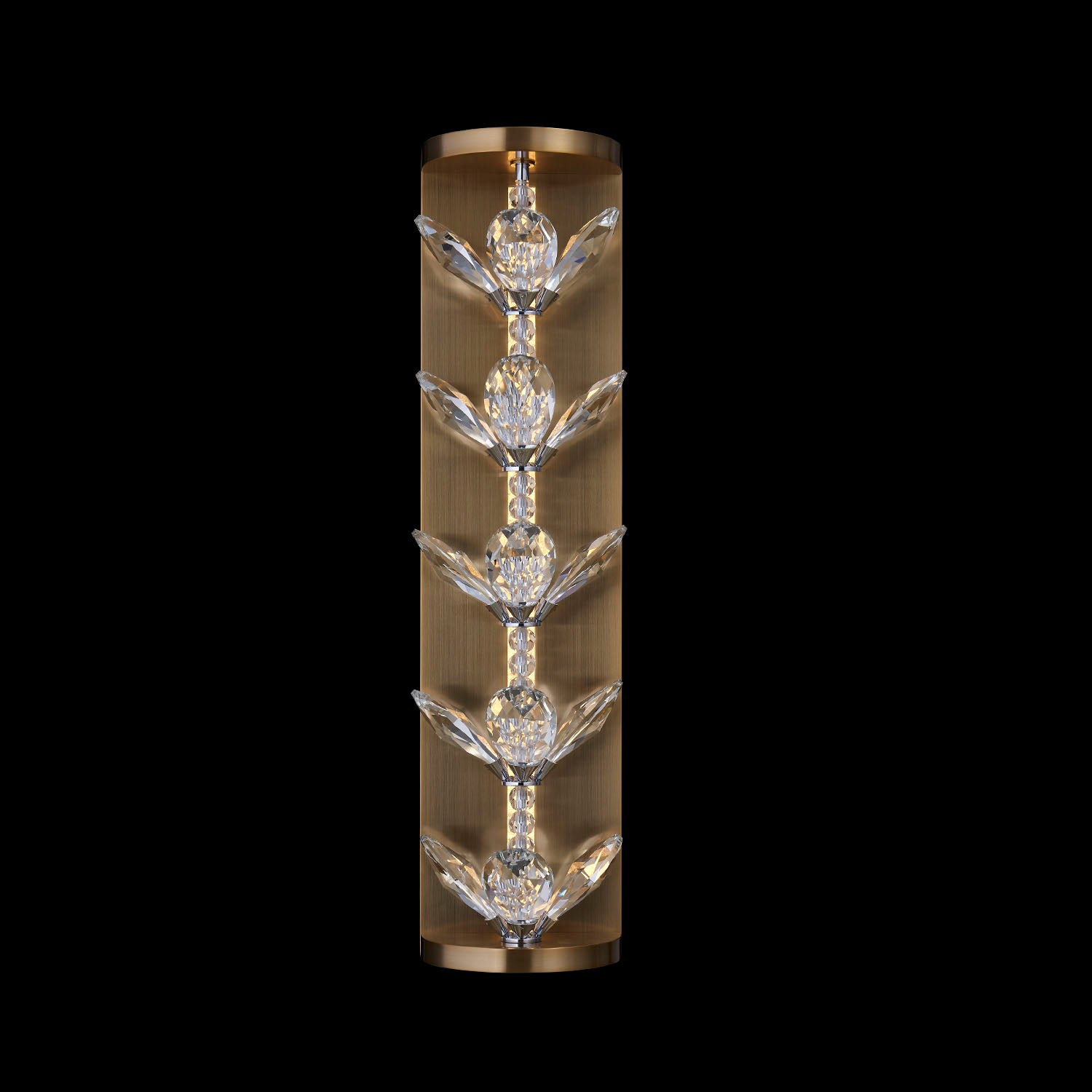 6'' Petalo 1 Light Winter Brass Wall Sconce