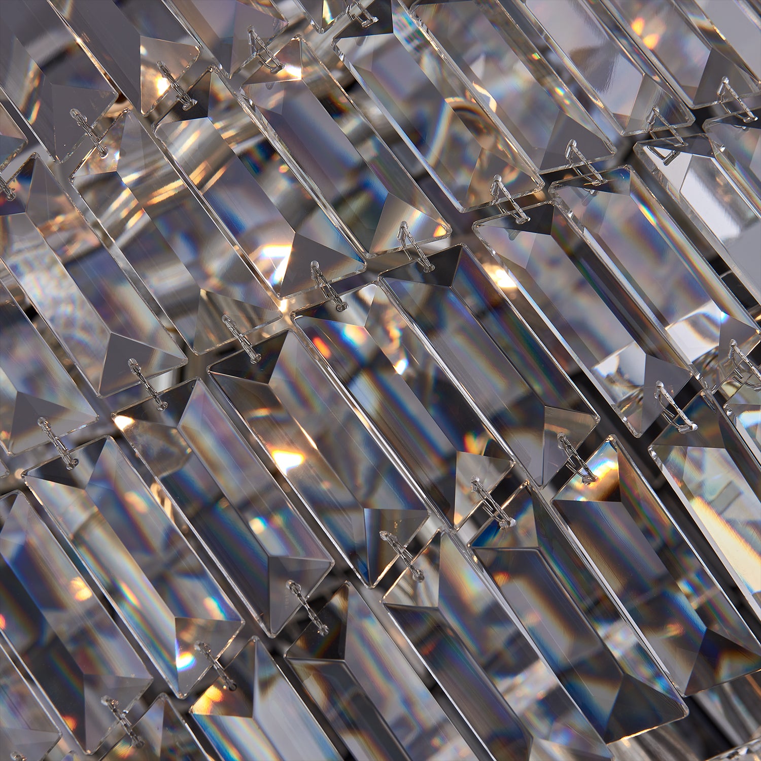 40'' Vortice 19 Light Silver Chandelier