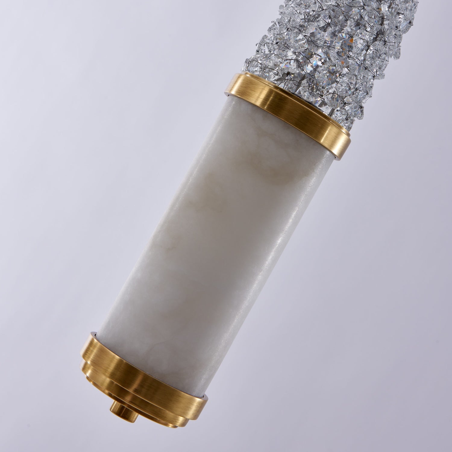 42'' Tubo 1 Light True Brass Pendant